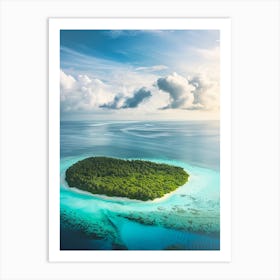 Island In The Maldives 1 Art Print