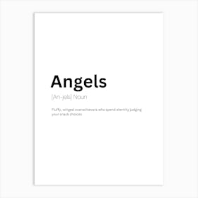 Angels Definition Meaning 1 Art Print