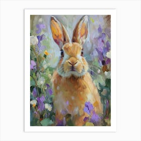 Cinnamon Rabbit Painting 1 Art Print