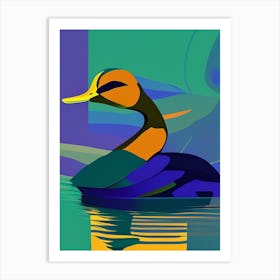 Mallard Duck Pop Matisse Bird Art Print