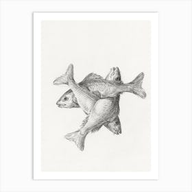 Three Fishes, Jean Bernard Art Print