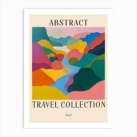 Abstract Travel Collection Poster Nepal 2 Art Print