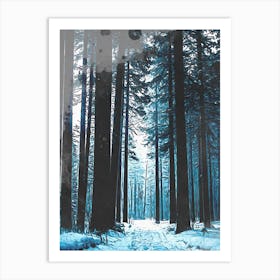 Snowy Forest Art Print