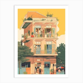 Hanoi Vietnam Illustration 4 Art Print