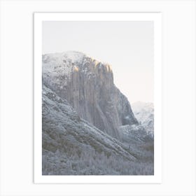 Half Dome Winter Art Print