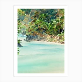 Chumphon Thailand Watercolour Tropical Destination Art Print