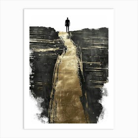 Man On A Path Art Print