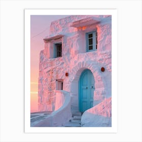 Mykonos At Sunset Art Print