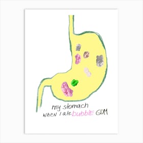 Stomach Art Print