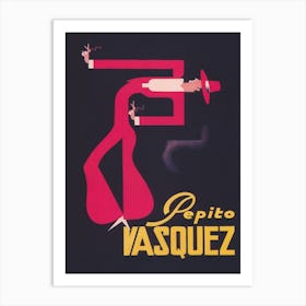 Pepe Vasquez Vintage Dance Poster Art Print