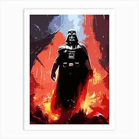 Darth Vader Star Wars movie 7 Art Print