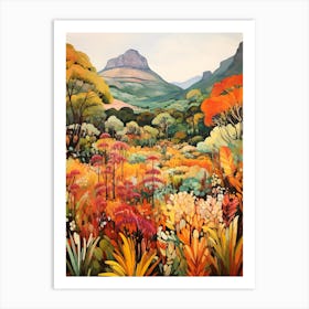 Autumn Gardens Painting Kirstenbosch National Botanical Garden 1 Art Print