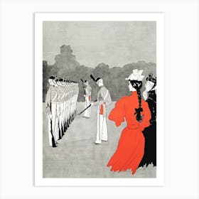 Vintage Cadet Academy Illustration, Edward Penfield Art Print