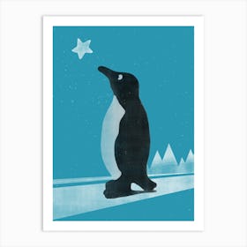 Winter Pinguin Art Print