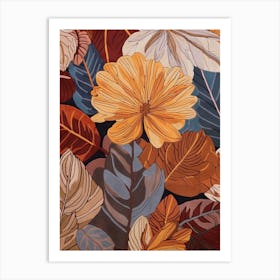 Fall Botanicals Hydrangea 2 Art Print