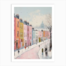 Dreamy Winter Painting Dublin Ireland 4 Art Print