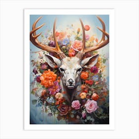 Deer Head Art Print