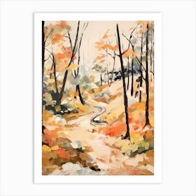 Autumn Fall Forest Pattern Painting 15 Art Print