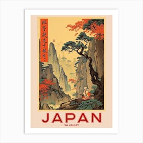 Iya Valley, Visit Japan Vintage Travel Art 4 Art Print