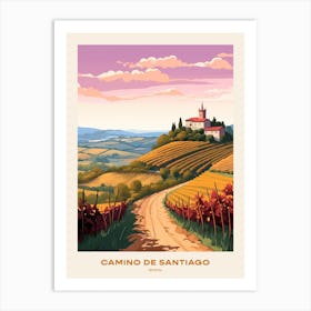 Camino De Santiago Spain 2 Hike Poster Art Print