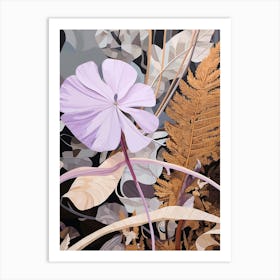 Flower Illustration Lilac 4 Art Print