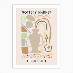 Honolulu Pottery Market Art Print
