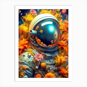 Space Flowers Art Print