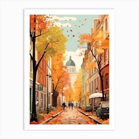 Warsaw In Autumn Fall Travel Art 2 Art Print