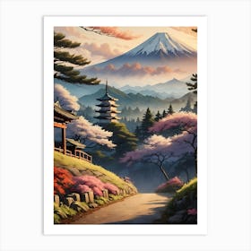 Mt Fuji Art Print