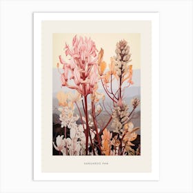 Flower Illustration Kangaroo Paw Flower 3 Poster Art Print