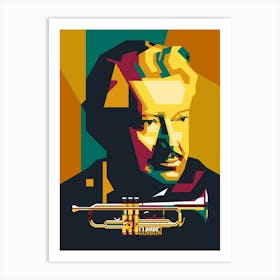 Claude Gordon jazz trumpeter Pop art Art Print