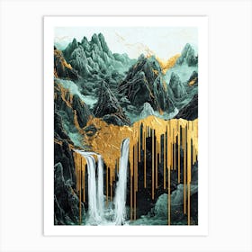 Sierra de la Demanda Golden Peaks - Lavish Layers Art Print