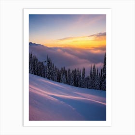 Schladming, Austria 1 Sunrise Skiing Poster Art Print