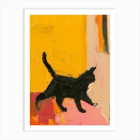 Cat Walking 2 Art Print