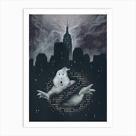 Ghostbusters Illustration X2 Copy Art Print