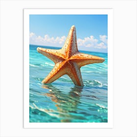 Starfish In The Ocean Art Print
