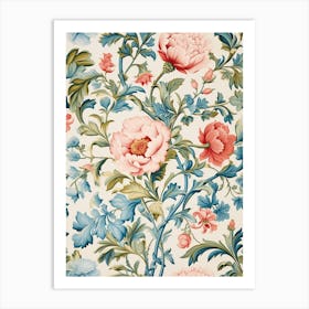 Floral Wallpaper 90 Art Print