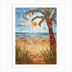 Beach Mosaic Art Print