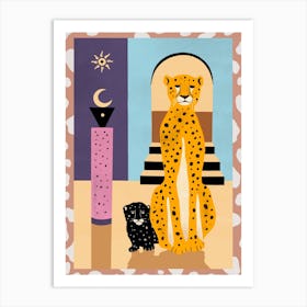 Family Of The Cheetah Art Print