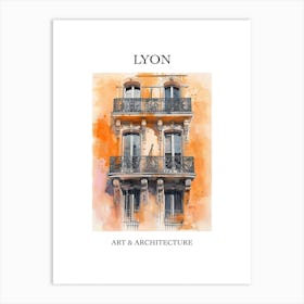 Lyon Travel And Architecture Poster 1 Art Print