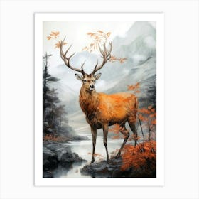 Stag animal animal Art Print