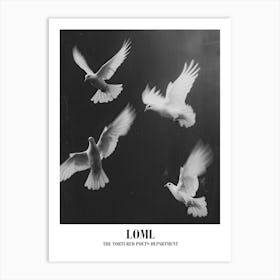 Taylor Swift Loml Ttpd Swifie Merch Black And White Art Print