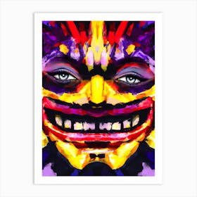 CREEPY FACE Art Print