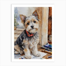 Biewer Terrier Art Print