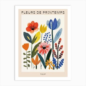 Spring Floral French Poster  Tulip 4 Art Print