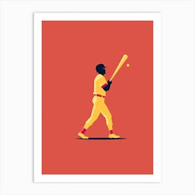 Baseball Player Art Print