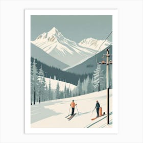 Retro Apres Ski Vintage Artwork (4) Art Print