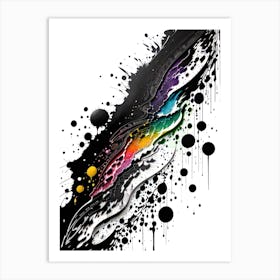 Rainbow Splatter 1 Art Print