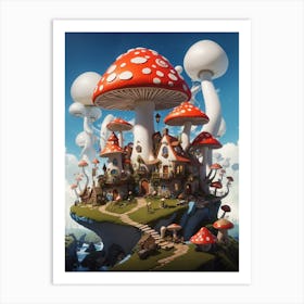 Mushroom House 1 Art Print