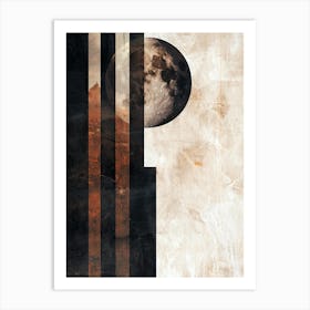 Moon Minimalist, Bauhaus Art Print